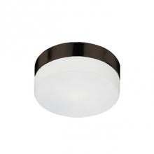 Kuzco 52021BZ - Single Lamp Flush Mount Ceiling Fixture With White Round Opal Glass And Bronze Metal