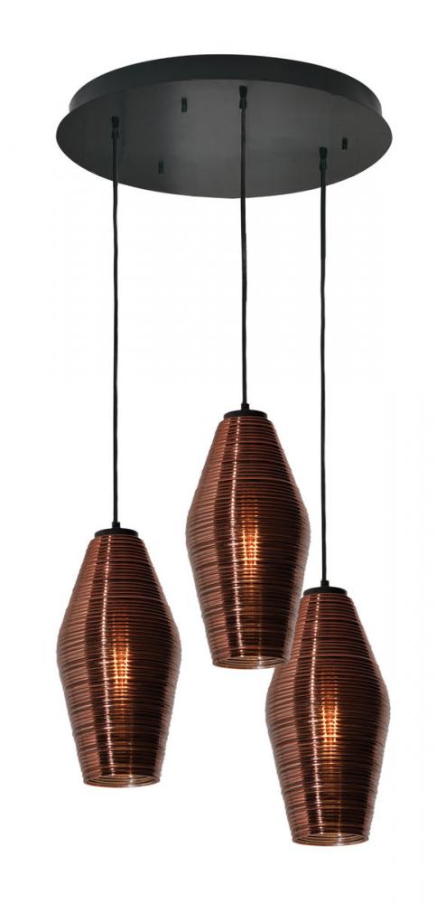 Mila 3 Light Round Pendant