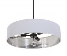 AFX Lighting, Inc. CLNP24MBBK-WHSL - Celine Pendant 24'' Medium Base BK - WHSL shade