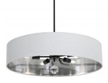 AFX Lighting, Inc. CLNP30MBBK-WHSL - Celine Pendant 30'' Medium Base BK - WHSL shade