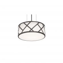 AFX Lighting, Inc. HVNP13MBBK - Haven 13'' Med Base Pendant - BK w/ BK