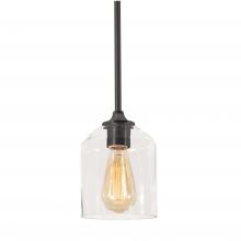 AFX Lighting, Inc. WMMP06MBBK - William 6'' Pendant Medium Base BK