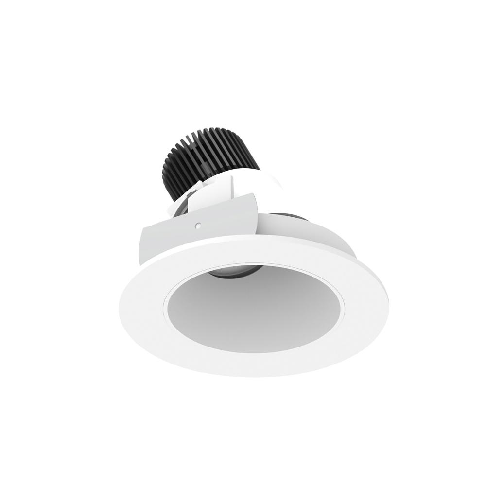 4" Iolite LED Round Adjustable Slot, 800lm / 14W, 5000K, Matte Powder White Reflector / Matte