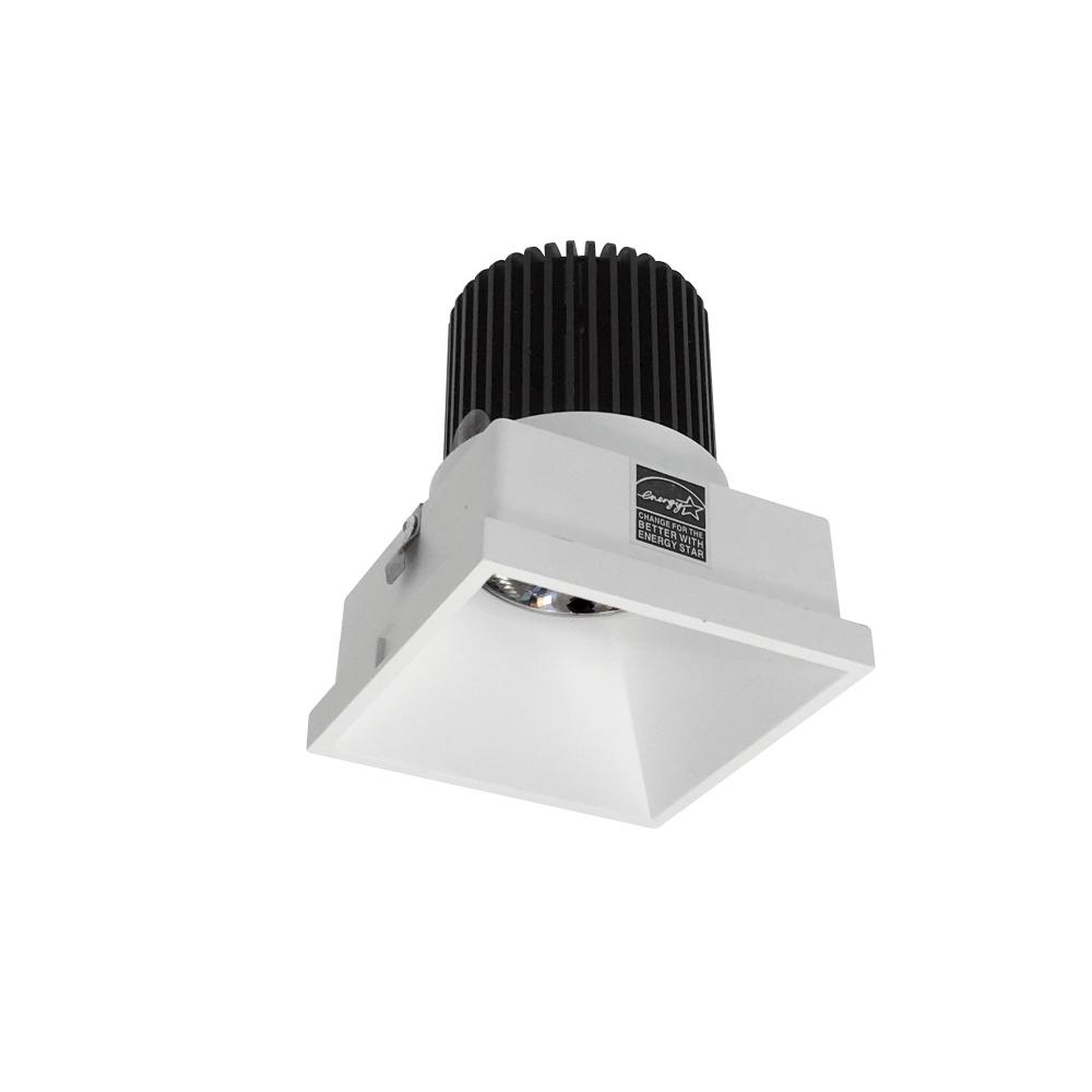 4" Iolite LED Square Trimless Downlight, 10-Degree Optic, 850lm / 12W, 4000K, Matte Powder White