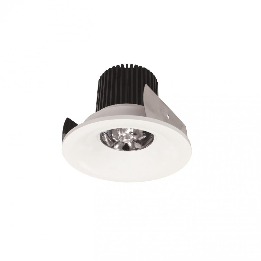 2" Iolite LED Round Bullnose, 10-Degree Optic, 800lm / 12W, 3500K, White Finish