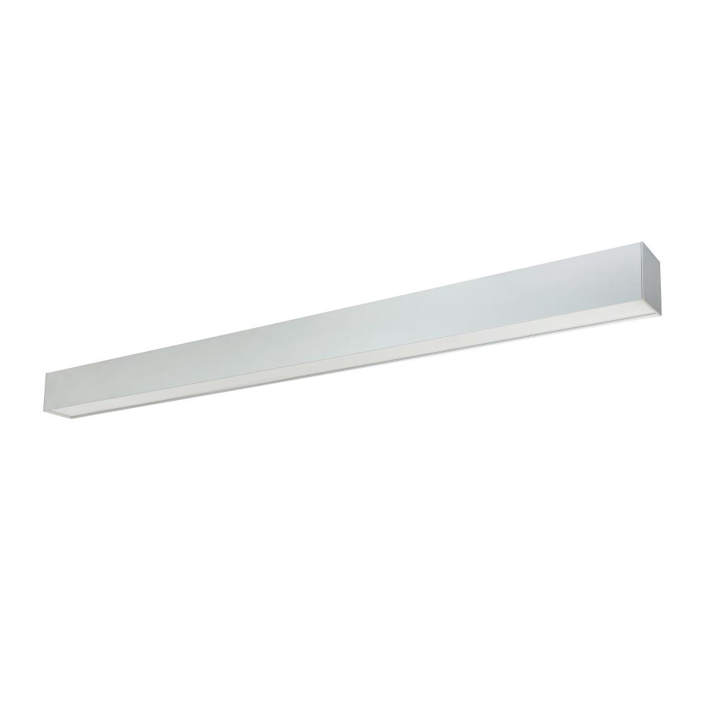 4' L-Line LED Indirect/Direct Linear, 6152lm / Selectable CCT, Aluminum Finish