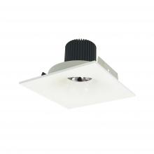 Nora NIO-4SNB40QWW - 4" Iolite LED Square Bullnose, 10-Degree Optic, 800lm / 12W, 4000K, White Finish