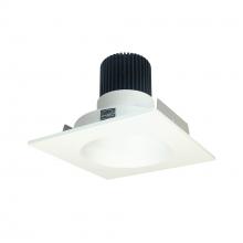 Nora NIO-4SNDC40QMPW - 4" Iolite LED Square Reflector with Round Aperture, 10-Degree Optic, 800lm / 12W, 4000K, Matte