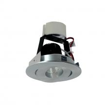 Nora NIR-4RG50XNN - 4" Iolite LED Round Adjustable Gimbal Retrofit, 800lm / 14W, 5000K, Natural Metal Finish