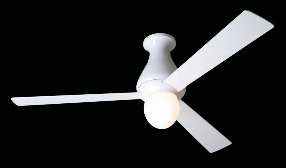 Altus Hugger Fan; Gloss White Finish; 42" White Blades;75W G9 Halogen (large); No Control