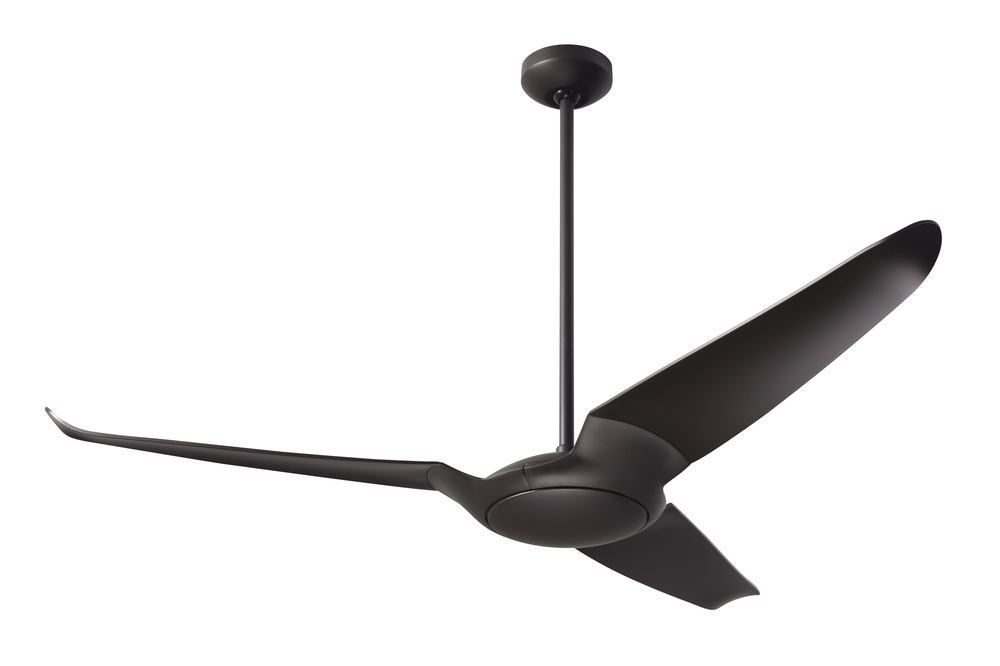 IC/Air (3 Blade ) Fan; Dark Bronze Finish; 56" White Blades; No Light; Wall Control