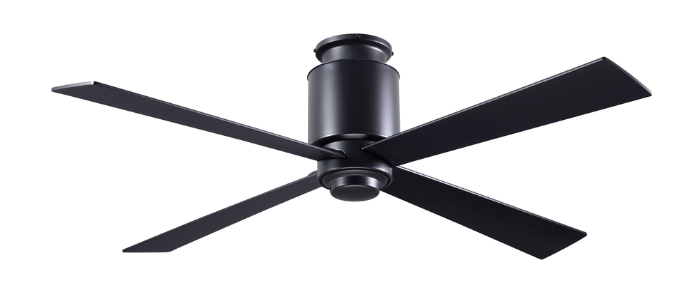 Lapa Flush Fan; Dark Bronze Finish; 50" Silver Blades; No Light; Fan Speed and Light Control (3-