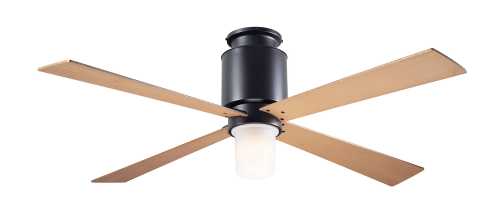 Lapa Flush Fan; Dark Bronze Finish; 50" Maple Blades; 17W LED; Fan Speed and Light Control (3-wi