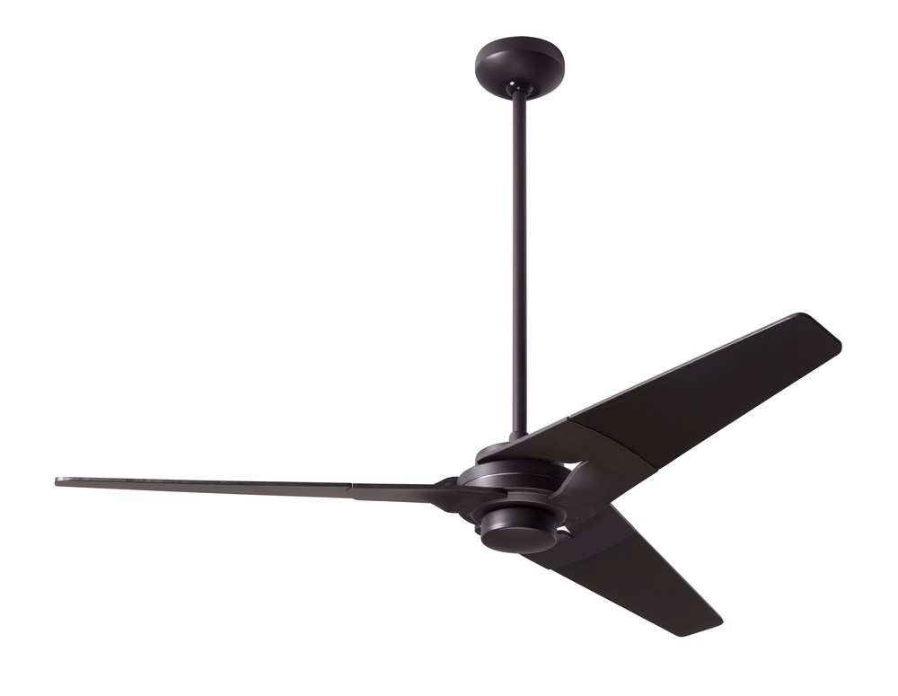 Torsion Fan; Dark Bronze Finish; 52" Black Blades; No Light; Fan Speed Control