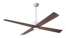 Modern Fan Co. NOU-MWGT-56-MG-NL-CC - Nouveau DC Fan; Matte White Finish w/ Graphite; 56" Mahogany Blades; No Light