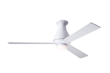 Modern Fan Co. ALT-FM-GW-52-AL-271-002 - Altus Flush Fan; Gloss White Finish; 52" Aluminum Blades; 17W LED; Fan Speed and Light Control (