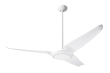 Modern Fan Co. IC3-GW-56-NK-NL-RC - IC/Air (3 Blade ) Fan; Gloss White Finish; 56" Nickel Blades; No Light; Remote Control