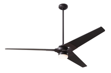 Modern Fan Co. TOR-DB-62-BK-271-002 - Torsion Fan; Dark Bronze Finish; 62" Black Blades; 17W LED; Fan Speed and Light Control (3-wire)