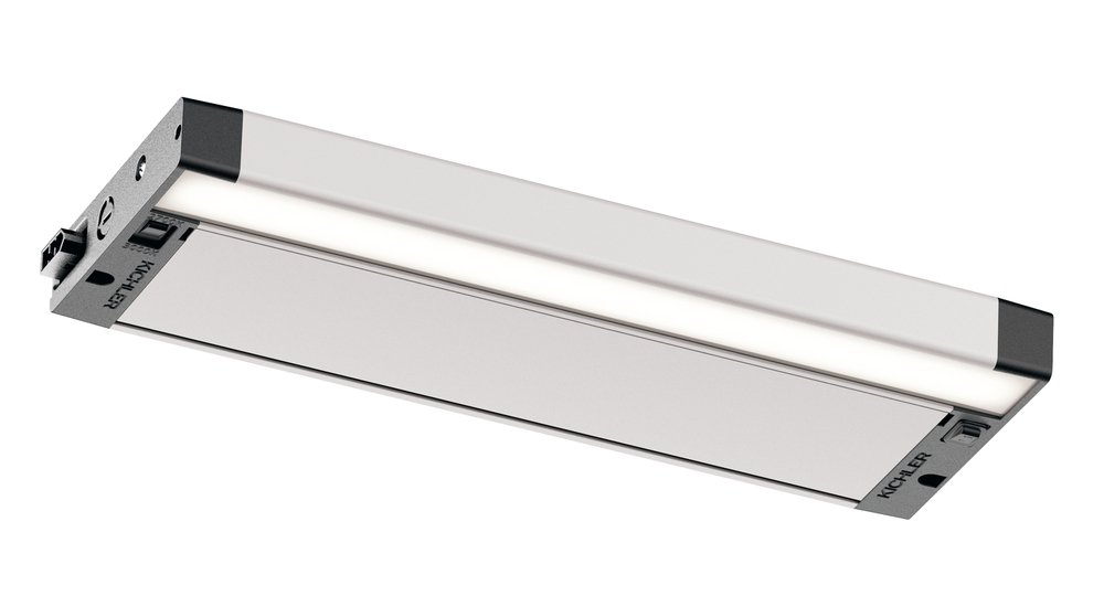 6U 12" 2700K/3000K LED Cabinet Light Textured Nickel