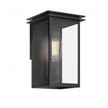 Kichler 59540BKT - Arkville 10 Inch 1 Light Outdoor Wall Light with Clear Seeded Glass in Textured Black