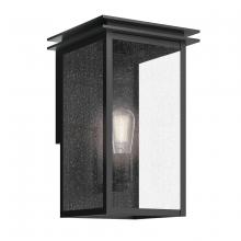 Kichler 59541BKT - Arkville 14 Inch 1 Light Outdoor Wall Light with Clear Seeded Glass in Textured Black