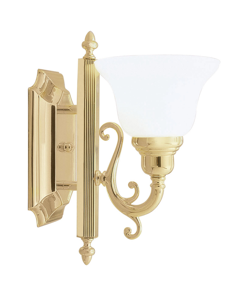 1 Light Polished Brass Bath Light