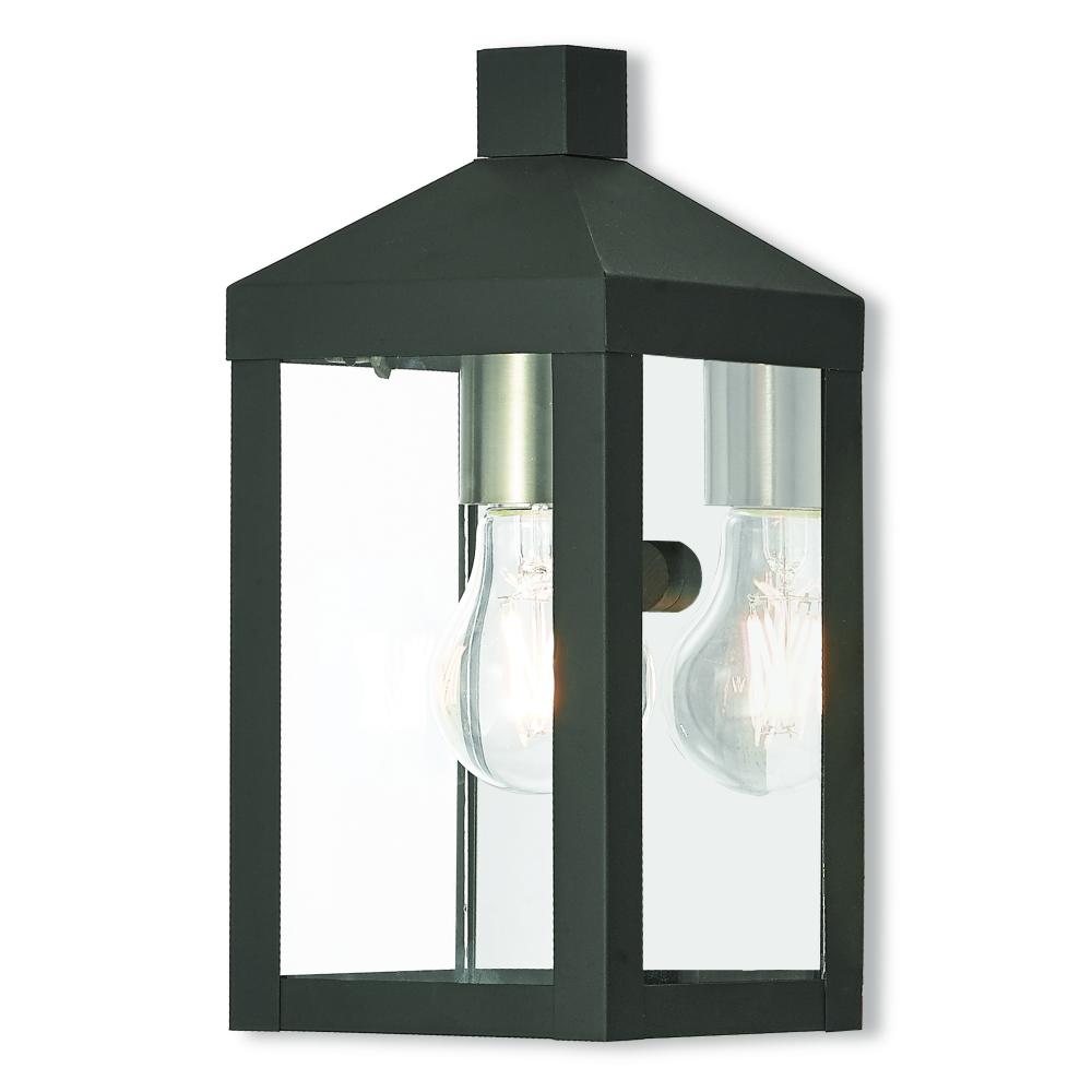 1 Lt BK Outdoor Wall Lantern