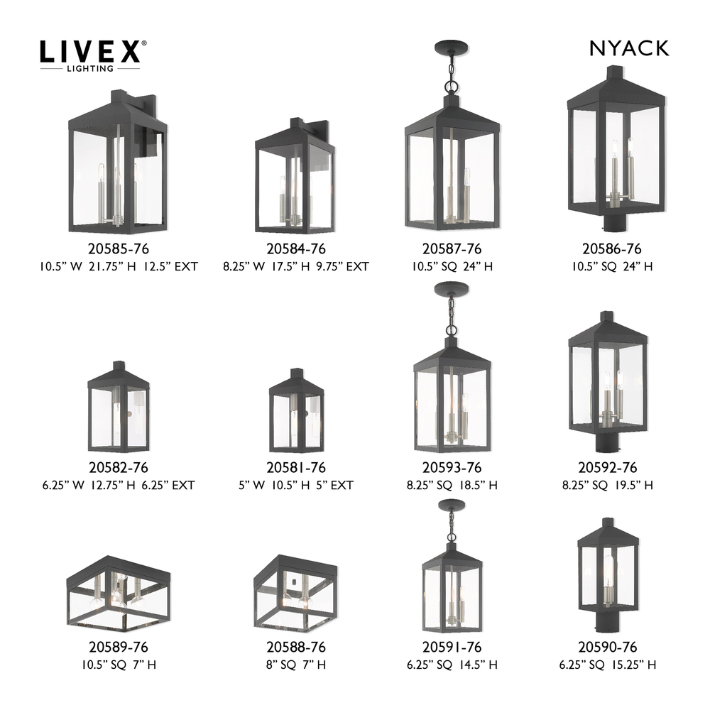 1 Lt Scandinavian Gray Outdoor Pendant Lantern