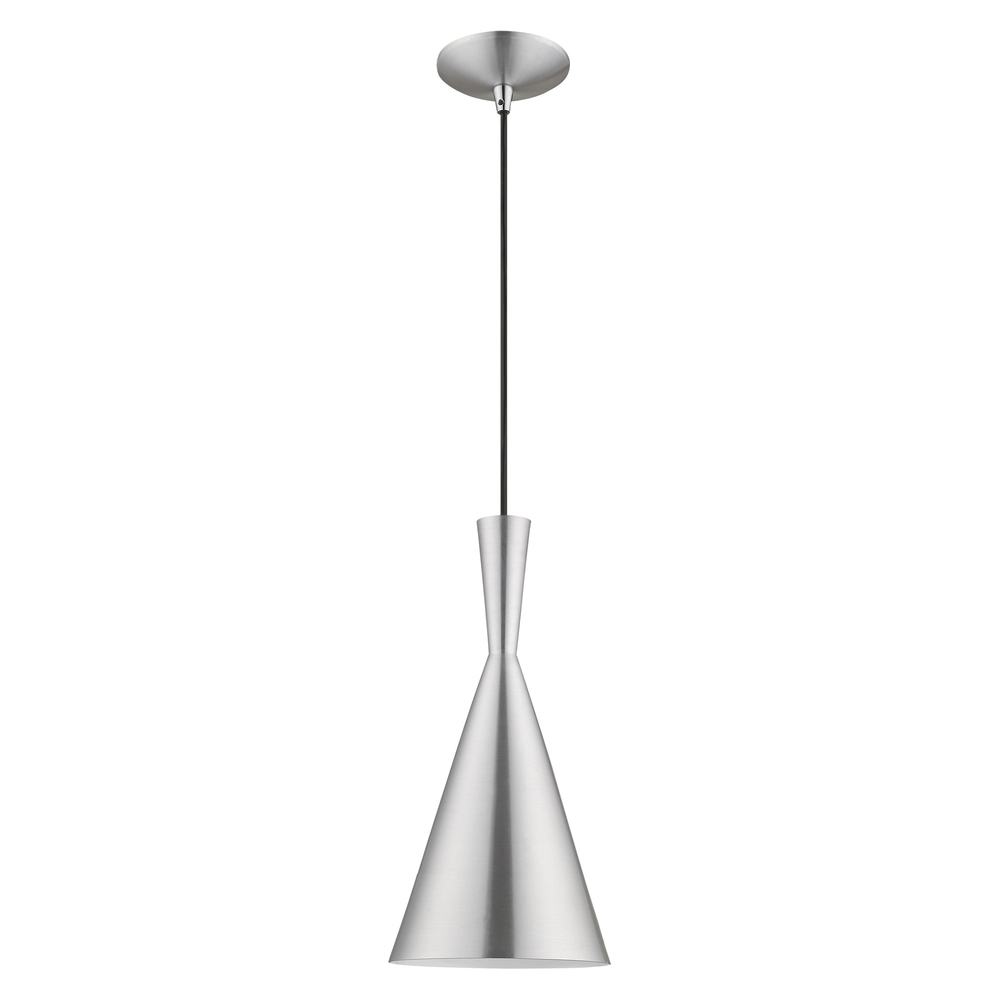 1 Lt Brushed Aluminum Mini Pendant