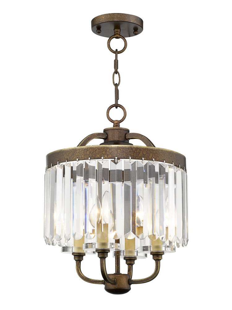 4 Light PBZ Mini Chandelier/Flush Mount