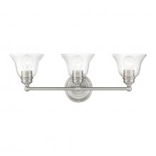 Livex Lighting 16943-91 - 3 Light Brushed Nickel Vanity Sconce