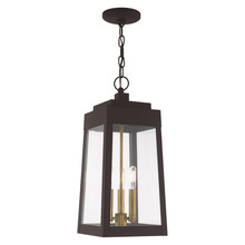 Livex Lighting 20857-07 - 3 Lt Bronze Outdoor Pendant Lantern