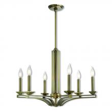 Livex Lighting 40056-01 - 6 Lt AB Chandelier