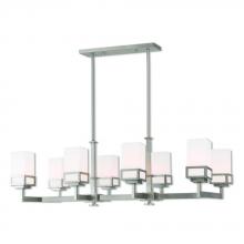 Livex Lighting 40198-91 - 8 Lt BN Linear Chandelier