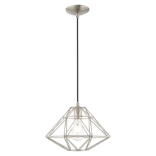 Livex Lighting 41323-91 - 1 Lt Brushed Nickel Mini Pendant