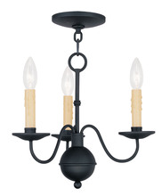 Livex Lighting 4493-04 - 3 Light Black Mini Chandelier