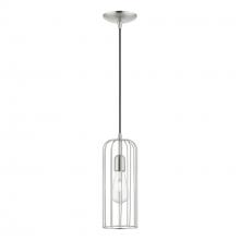 Livex Lighting 49713-91 - 1 Light Brushed Nickel Pendant