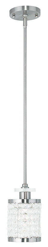  50560-91 - 1 Light Brushed Nickel Mini Pendant