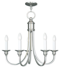 Livex Lighting 5145-91 - 5 Light Brushed Nickel Chandelier