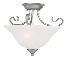 Livex Lighting 6121-91 - 2 Light Brushed Nickel Ceiling Mount