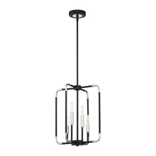 Eurofase Blue US 37128-012 - Percy, Chandelier, 4LT , Chr/blk