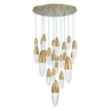 Eurofase Blue US 43860-036 - Ecrou 22 Light Chandelier in Gold