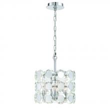 Eurofase Blue US 44284-015 - Perrene 3 Light Chandelier in Chrome