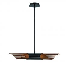 Eurofase Blue US 44478-018 - Umura 2 Light Chandelier in Black and Aged Gold