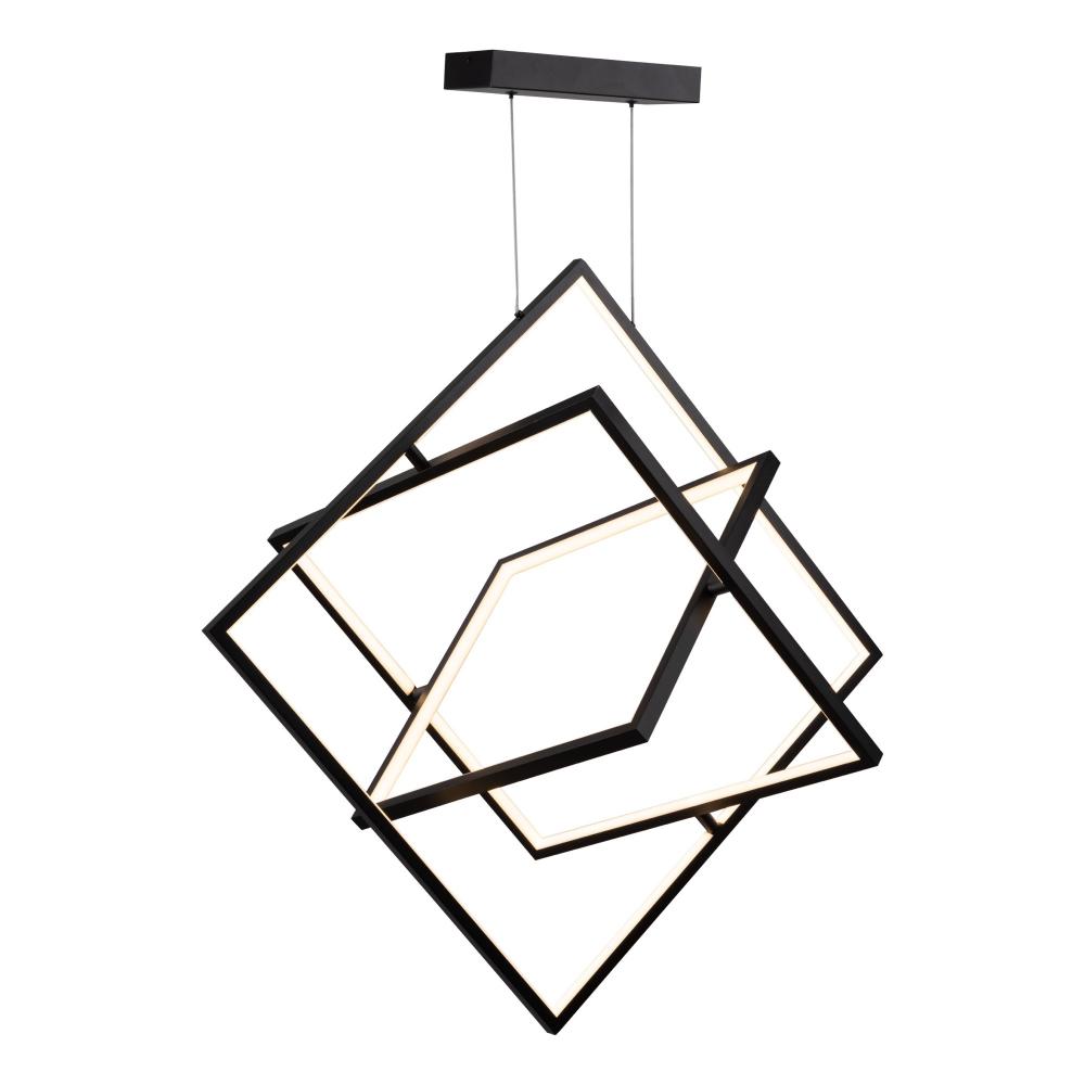 Graymar Collection Integrated LED Chandelier, Black