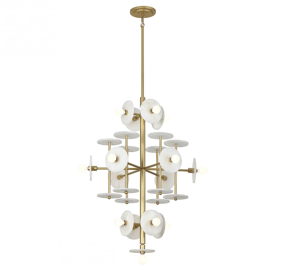 Amani 15-Light Chandelier in Royal Gold