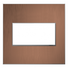 Legrand AWM2GCU4 - adorne® Copper Two-Gang Screwless Wall Plate