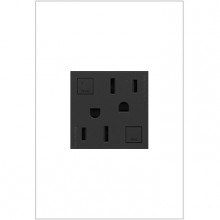 Legrand AGFTR2152G4 - adorne® Tamper-Resistant 15A Duplex Self-Test GFCI Receptacles, Graphite