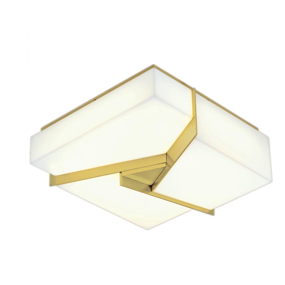 Candeau Flush Mount Light - Satin Brass