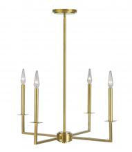 Norwell 6520-AG-CA - Ray Chandelier - Aged Brass